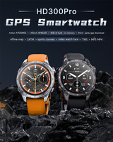 Jam Tangan Pintar HD300 Pro Layar AMOLED Bulat 1,43 inci Dengan GPS, Peta Offline, Senter, Tahan Air 3ATM, Monitor Kesehatan, Smartwatch Olahraga