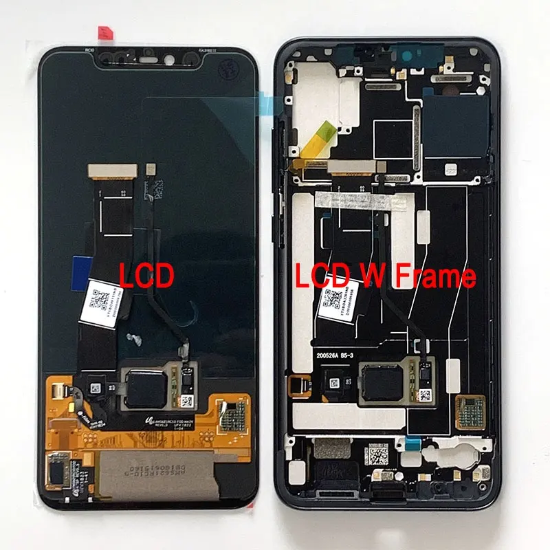 Original LCD For Xiaomi Mi 8 Pro Super Amoled Touch Screen Digitizer Panel For Xiaomi Mi 8 Explorer Touch Screen With Frame