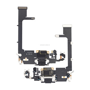 Nueva base de carga flexible para iPhone 11 11 Pro 11 pro Max puerto de carga USB conector de base con reemplazo de cable flexible de micrófono - Product Image 1