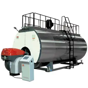 Chaudière à vapeur industrielle de tube de feu de WNS Instruial 1 2 4 5 6 8 10 12 15 chaudière à vapeur à mazout diesel de gaz de four ondulé de 20 tonnes