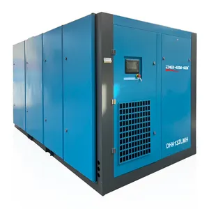 Kompresor udara sekrup paten keluaran langsung 175 HP 132kW untuk industri tekstil