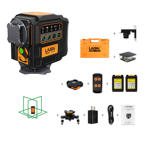 Laisai High-Precision 12-Line Infrared Green Laser <b>Level</b> 1MM Accuracy Strong Light Automatic Water Meter Levelling Rotary <b>Levels</b> - Product Image 1