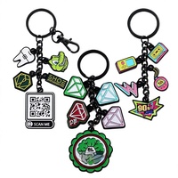 Llavero de metal personalizado con logo de marca, diseño esmaltado, bonito y promocional, para bolsos, llavero de metal, cadena de llaves