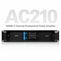 Amplificateur de puissance professionnel 2 canaux 1000W classe H 4/8 ohms, haut-parleur de subwoofer DJ haute puissance avec audio haute résolution