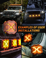Novsight X Series 4x4 Offroad Laser LED Fog Pods Lampe de travail Spot étanche LED Barres lumineuses pour voitures et camions