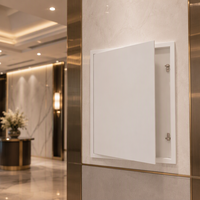 Porte d'inspection invisible au design contemporain en acier galvanisé, panneau d'accès résistant à l'humidité