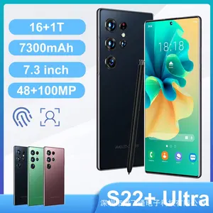 Nuovo telefono cellulare originale Celulares S22 Ultra 5g 7.3 pollici 16gb + 1tb Smartphone Android 12.0 telefoni cellulari