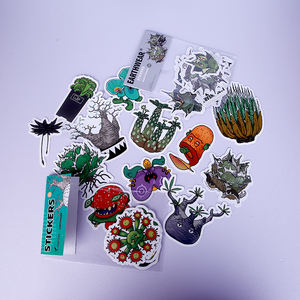 Venta al por mayor de pegatinas de vinilo personalizadas, etiquetas adhesivas troqueladas en bolsas, juegos de impresión de etiquetas de tarjetas con cabeza troquelada - Product Image 2