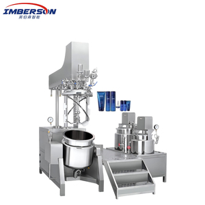 Nouveau 2026 Mélangeur homogénéisateur sous vide à levage hydraulique 1000L avec pompe, boîte de vitesses et tête homogénéisatrice supérieure à commande par bouton pour la fabrication de crème - Product Image 1