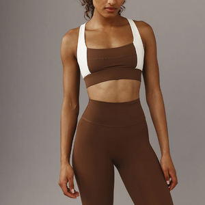 Sujetador Deportivo de Alto Impacto Ajustable y Transpirable con Contraste de Color para Yoga y Ejercicio, Personalizado al por Mayor - Product Image 4