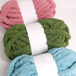 Fil à tricoter super épais en chenille pour tapis, doux et volumineux, idéal pour le tricot à la main – Vente en gros - Product Image 3