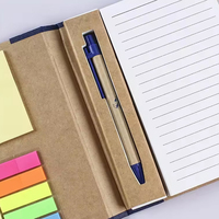 Ensemble de cahiers personnalisés Combinaison de papier kraft écologique Notes autocollantes Bloc-notes Promotion Cahiers polyvalents Bloc-notes Cadeaux