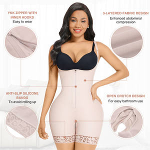Hexin Venta al por mayor Etapa 3 Postquirúrgico Faja de alta compresión Control de barriga Potenciador de cadera Body Shaper Shapewear para mujeres - Product Image 2