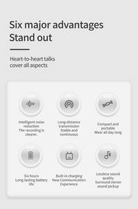 Système de microphone sans fil double J13Pro 2-en-1 avec collier intégré, entrées Lightning et USB-C, réduction de bruit et étui de batterie pour - Product Image 3