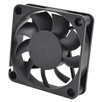Ventilateur axial DC 6015-1 60x60x15mm avec roulement à billes, durée de vie de 70 000 heures, pales en plastique, 5-12-24V, ventilateur de refroidissement d'air, OEM ODM CE ROHS