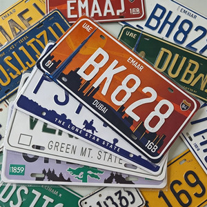 Placa de <span class=keywords><strong>Matrícula</strong></span> Personalizada Estilo Estadounidense, Placa de Aluminio con Texto Personalizado para Decoración/Exhibición/Colección de Autos, en Oferta - Product Image 4