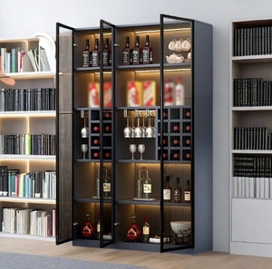 Armoire à <span class=keywords><strong>vin</strong></span>, vitrine en verre, armoire murale de <span class=keywords><strong>rangement</strong></span> moderne et simple pour le salon - Product Image 5