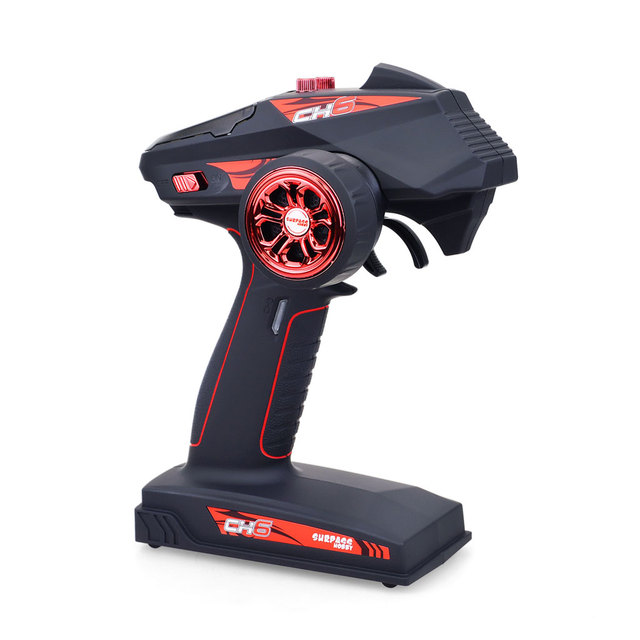 Surpass Hobby 2.4GHz 6CH Radio System Transmitter for RC Car Boat with Receiver