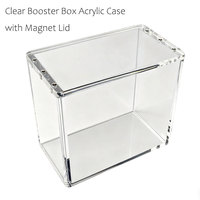 Boîte de présentation en acrylique de haute qualité pour booster box avec protection UV, boîte de présentation magnétique pour booster box avec emballage individuel