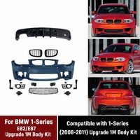 Kit de carrosserie avant et arrière style 1M avec diffuseur pour BMW Série 1 E82 E87 2008-2011, kit de conversion, vente en gros