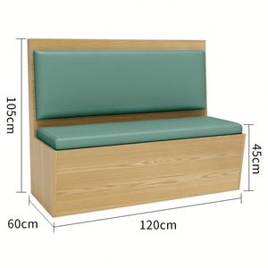 Cabine de canapé en bois de conception moderne pour salle à manger salon Villa hôtel café restaurant appartement utilisation-meubles en gros - Product Image 6