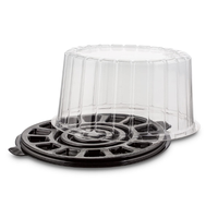 Boîtes à gâteaux en plastique transparent de qualité alimentaire, dômes à gâteaux, boîtes de mariage, emballage individuel pour gâteaux