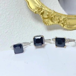 Hot bán Ấn Độ 925 Sterling Platinum mạ Emerald cắt tự nhiên Spinel đá quý cổ điển engagement Wedding phụ nữ của thời trang - Product Image 6