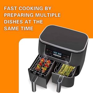 Juego <span class=keywords><strong>de</strong></span> 2 uds <span class=keywords><strong>de</strong></span> rejilla para <span class=keywords><strong>freidora</strong></span> <span class=keywords><strong>de</strong></span> <span class=keywords><strong>aire</strong></span> <span class=keywords><strong>de</strong></span> acero inoxidable, Material <span class=keywords><strong>de</strong></span> Metal Compatible con <span class=keywords><strong>Ninja</strong></span> Foodi, <span class=keywords><strong>freidora</strong></span> <span class=keywords><strong>de</strong></span> <span class=keywords><strong>aire</strong></span> <span class=keywords><strong>de</strong></span> <span class=keywords><strong>doble</strong></span> cesta, platos y sartenes para hornear - Product Image 5