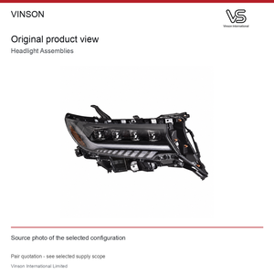 Conjunto de Faros Delanteros (Par) para Toyota Land Cruiser Prado 2018-2021 Configuración Fotografiada - Product Image 2