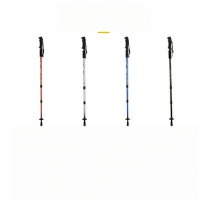 Bâton de trekking en alliage d'aluminium, bâton de trekking en trois sections, bâton de randonnée, canne - Product Image 1