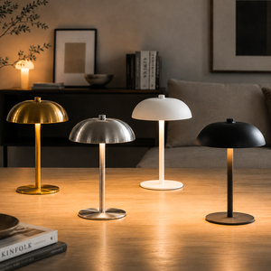 Lámpara de Mesa LED de Metal Estilo Nórdico Minimalista, Lámpara de <span class=keywords><strong>Noche</strong></span> con Control Táctil y 3 Colores Atenuables para Dormitorio, Hogar y Oficina - Product Image 1