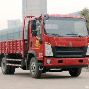 Chất lượng tốt HOWO 6 bánh xe 5 tấn EURO 3 động cơ xe tải chở hàng 4 trục Trailer