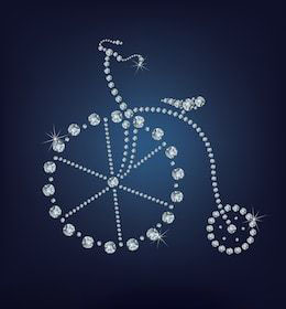 Modèle de transfert en fer étincelant en forme de diamant pour t-<span class=keywords><strong>shirt</strong></span> en cristal de vélo - Product Image 5