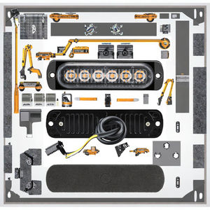 Yosovlamp Ultra-Thin 6LED Luz estroboscópica 12V Reemplazo de señal de recogida de motocicleta Todos los coches Señal lateral general - Product Image 3