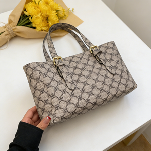 Sac à main haut de gamme pour femmes, style de créateur de luxe, sur mesure, couleur marron, avec logo original de premier ordre - Product Image 4