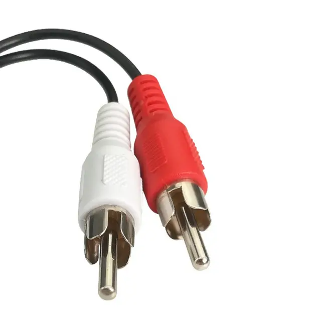 Hot Koop 2 In 1 Dc 3.5Mm Female Naar Dual Rca Male Kabel