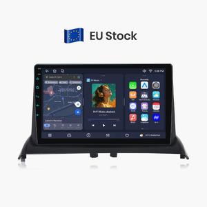 Radio de coche Junsun de 9 pulgadas con Android, Bluetooth y Carplay para Renault Clio 2 2000-2012, GPS, navegación, pantalla táctil y reproductor multimedia. - Product Image 1