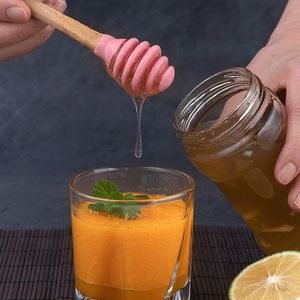 Eco-Friendly Food Grade <b>Silicone</b> Honey Stirrer & Dipper Reusable Non-Slip Kitchen <b>Tool</b> - Product Image 2