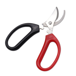 Lu Ban's Work Bypass Pruning Shears Stainless Steel Red Handle For Fruit Trees Garden Use - Product Image 1