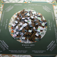 Nouvel ensemble de 160 tuiles de mahjong américaines en acrylique à imprimé léopard, jeu de société pliable et portable, livraison rapide
