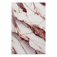 Panneau de revêtement en PVC UV effet marbre blanc, facile à nettoyer, résistant à l'eau et à l'humidité, découpable sur mesure