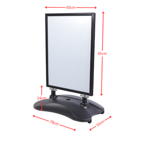 Espositore Mobile Professionale Durevole in Composito Alluminio-ABS per Esterni - Ideale per Concerti e Mercati |   Facile Cambio Poster - Product Image 6