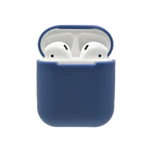 Auricolare senza fili Accessori di Alta Qualità Ispessito Unicolor Antiurto Anti Caduta Custodie In Silicone <span class=keywords><strong>Cover</strong></span> <span class=keywords><strong>Per</strong></span> Apple <span class=keywords><strong>Airpods</strong></span> 1 2 - Product Image 1