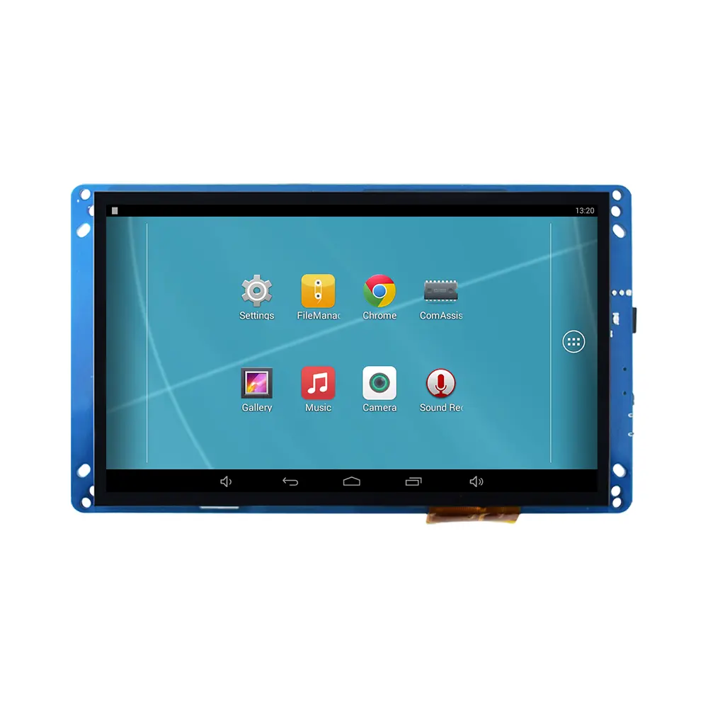 Tableta táctil todo en uno de 7 pulgadas 1024*600, pantalla CTP industrial Android Linux, CAN RS232 RS485 IOT, panel wifi