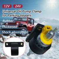 Universal Rubber Shock-Absorbing Bracket for 12V 24V Parking Heater Oil Pump Cold-Resistant Clamp for Car RV Truck Boat