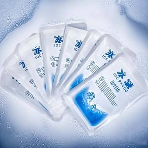 Paquetes de hielo seco personalizables Bolsa de plástico de sellado térmico de grado Ood para empacar paquetes de hielo de gel de alimentos frescos - Product Image 3