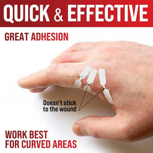 Tiras de Cierre de Heridas de Emergencia YOJO, 3 Aplicaciones Fáciles, Bandas Adhesivas Tipo Mariposa, Kit de Cierre de Laceraciones Sin Costuras e Indoloro, Desinfección con EO - Product Image 2