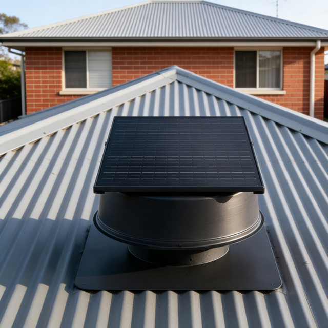 Solar Powered Roof Exhaust Fan with Aluminum Alloy Blades DC Brushless Motor OEM/ODM Customization