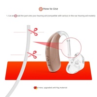 Tube flexible en silicone pour aide auditive avec crochet d'oreille, remplacement indépendant pour appareils BTE