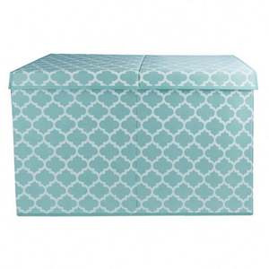 Organisateur de vêtements multifonctionnel d'usine, boîte en tissu coton et lin, double couverture, pliable, grande boîte de rangement pour jouets - Product Image 6